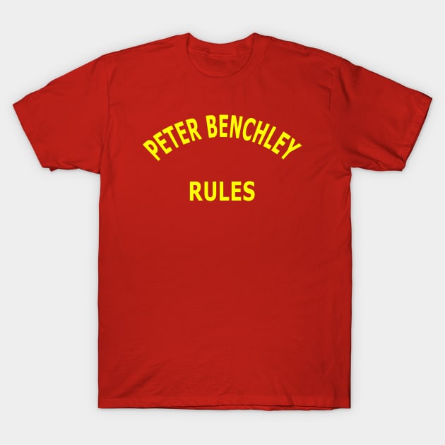 Peter Benchley Rules T-Shirt by Lyvershop